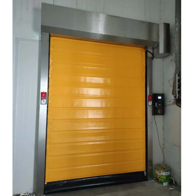 For Freezer High Speed Rolling Shutter Door Roll Up Automatic Reset Self Recovery Cold Storage Refrigerated Warehouse