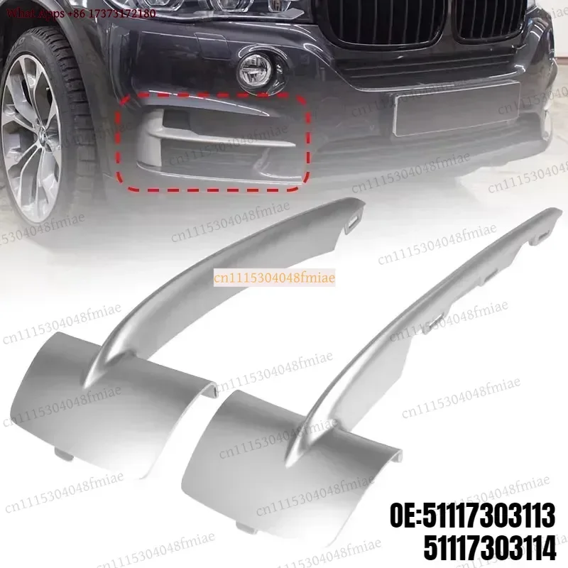 Front Bumper Grille Trim Molding 51117303113 51117303114 For BMW X5 F15 2014-2017