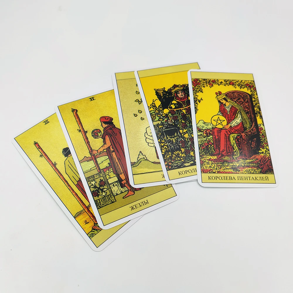 New Russian Instructions Rider Tarot 78 Cards Includes Manual Booklet  in for Beginners