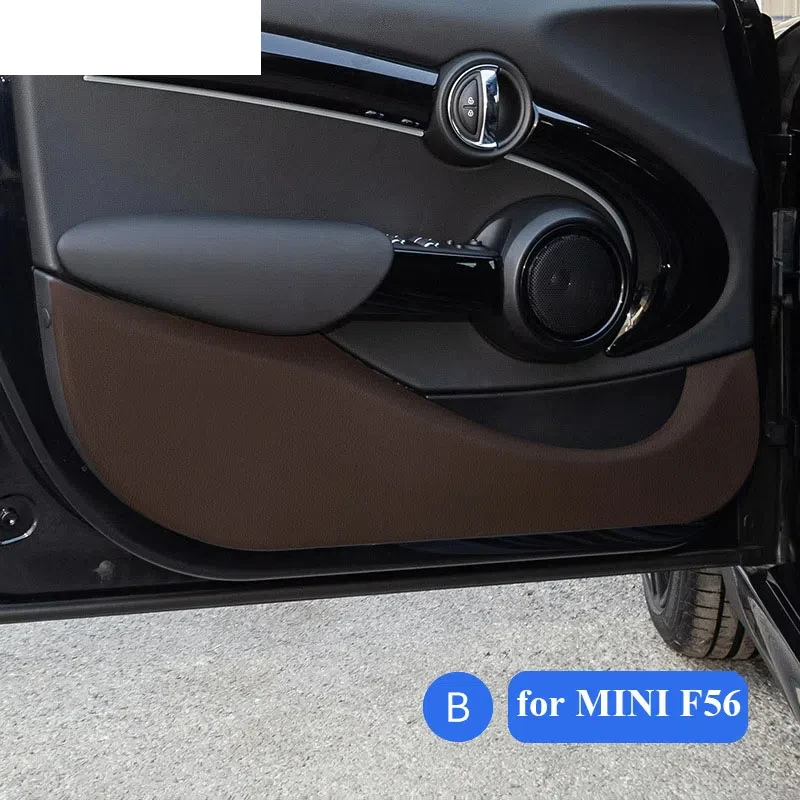

Car Door Anti Kick Mat Leather Carbon Fiber Sticker Interior Accessories For BMW MINI Cooper F54 F55 F56 F57 F60 R56 R60
