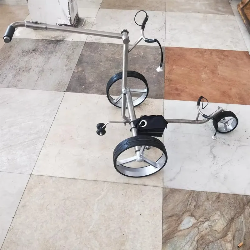 2026-Golf cart price Electric titanium alloy trolley Remote control Invisible tubular motor Lithium battery