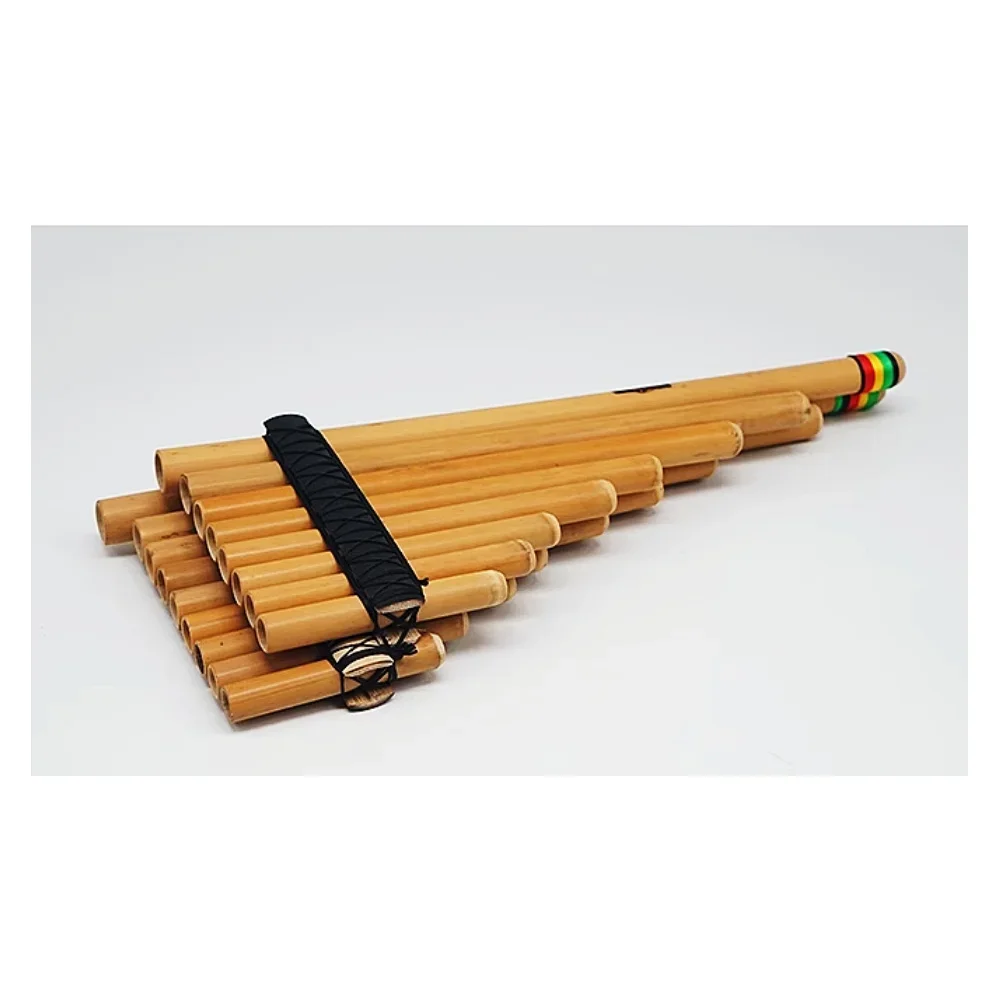 

JELO GWS-PF 15 Pipes Professional G Key Pan Flute Woodwind Bamboo Wind Instrument Accessory Syrinx Pan Flute