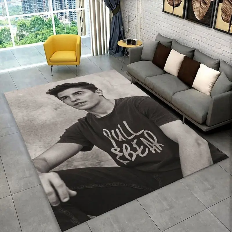 Racing moto Rafael Marquez Non-Slip Area Rug for Living Room,Bedroom,Playroom,Soft Carpet Floor Mat Home Decor Rug  Room