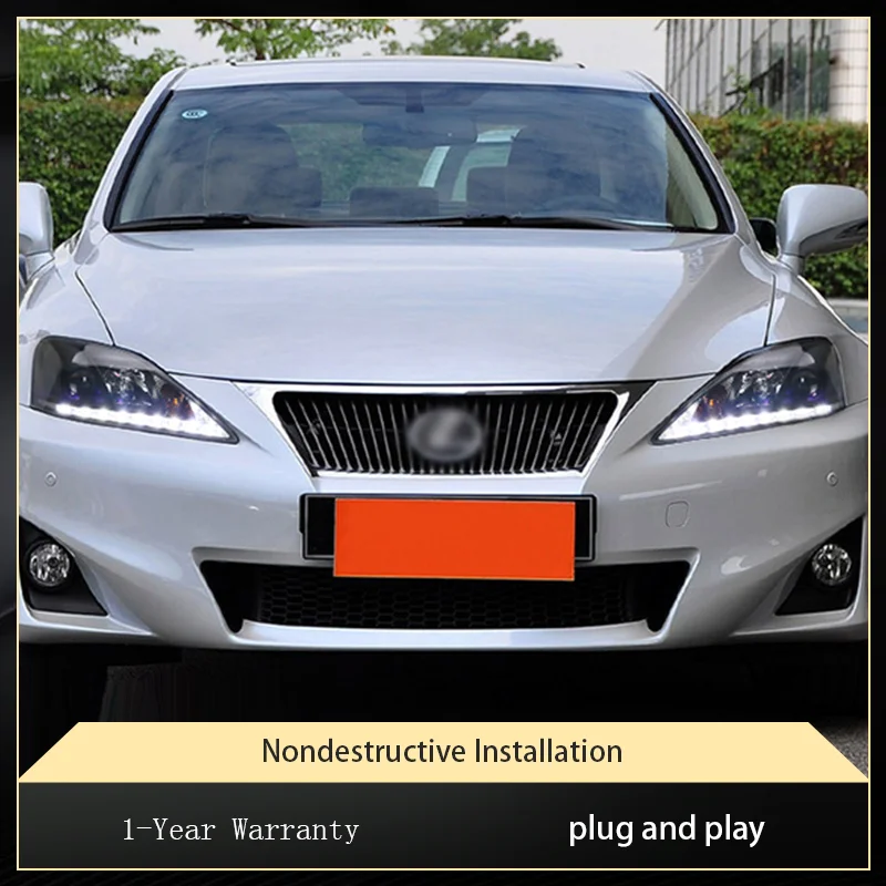 

Car Lights for Lexus IS200 IS250 IS300 IS350 2006-2012 Modified Headlight LED DRL Projector Lens Front Lamps Lens Accessories