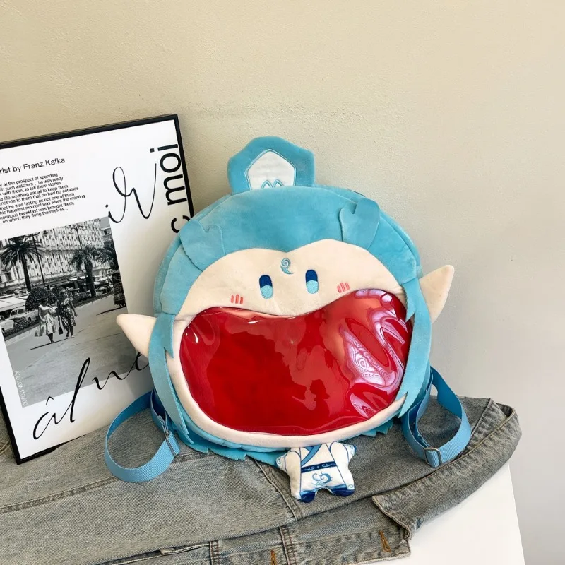 Anime Film Ne Zha 2 Ne Zha Kawaii Gesicht Cosplay Rucksack Itabag Lolita Mädchen Transparente Schulter Taschen Fans Sammlung Requisiten Geschenk