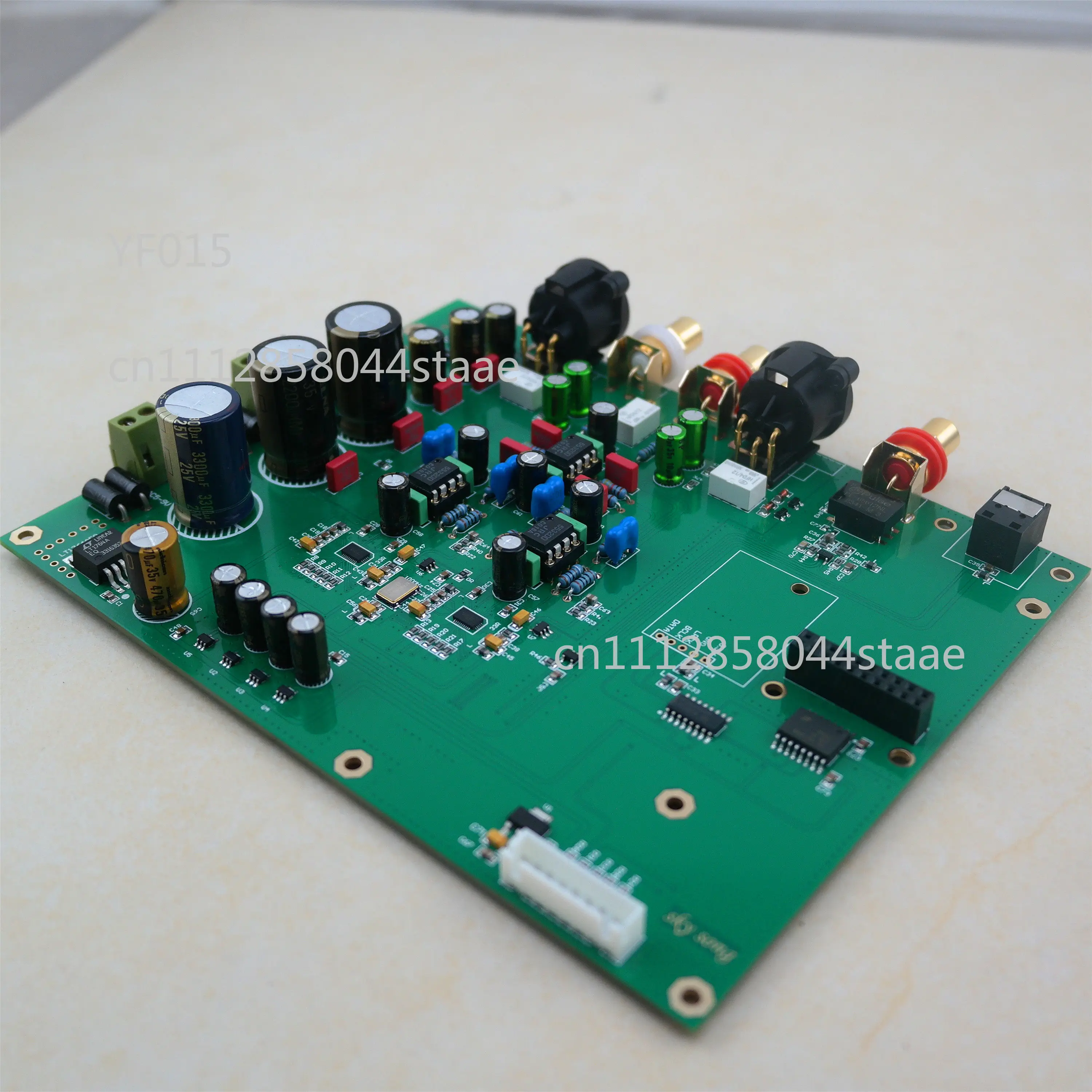Dual ES9038Q2M DAC Decoder Board with Display USB/Optical/Coaxial Input DSD512 PCM384