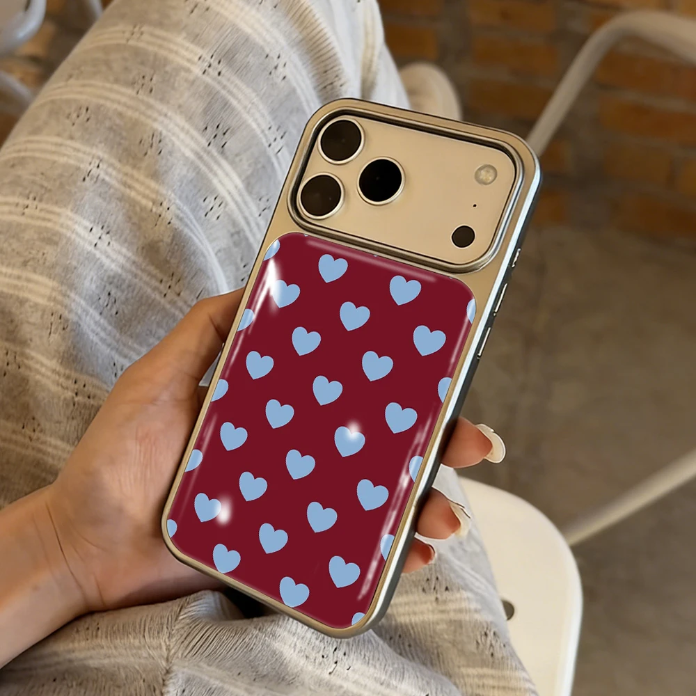 Luxuriöse Herzförmige Gummihülle für iPhone 15 17 13 Pro Max Phone 11 12 ProMax 14 15 16 Plus Hüllen Stoßfest Minimalistisch Funda – Detail 12