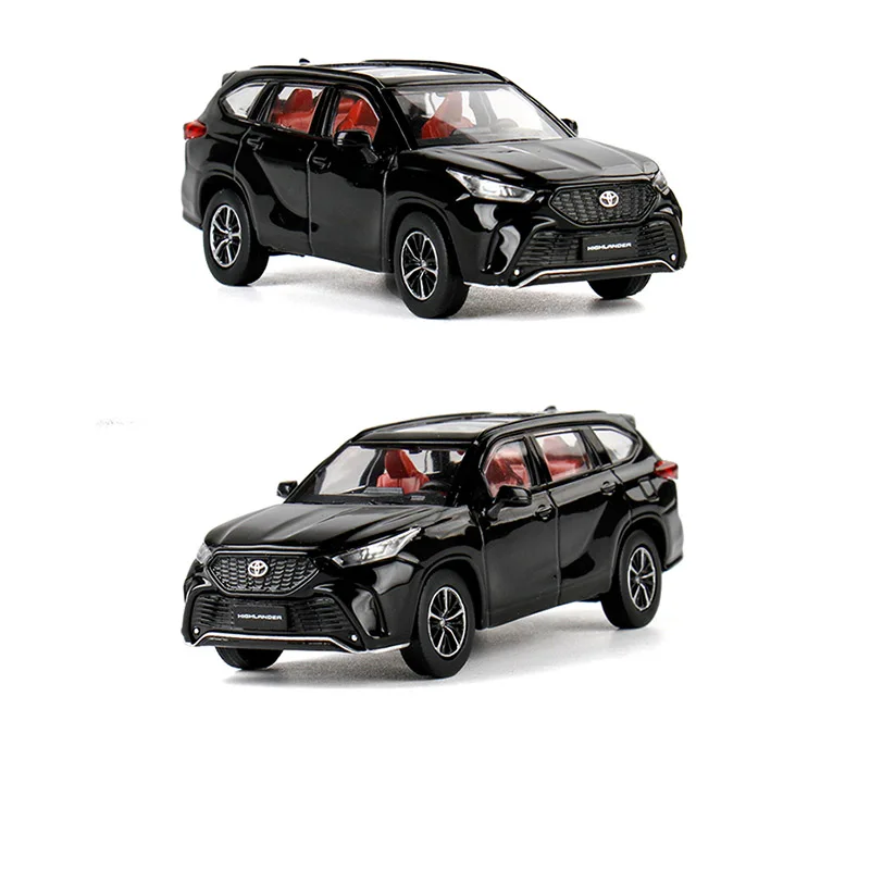 Diecast 1:64 Scale Highlander XSE Simulation Alloy Car Model Static Display Collectible Toy Gift Souvenir Decoration Ornament