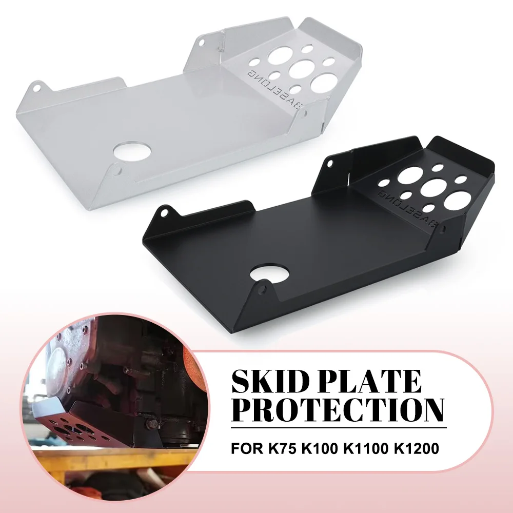 

Engine Chassis Guard Skid Plate FOR BMW K75 K100 K1100 K1200 Cafe Racer Belly Pan Cover Bash Plate Protection K 75 100 1100 1200