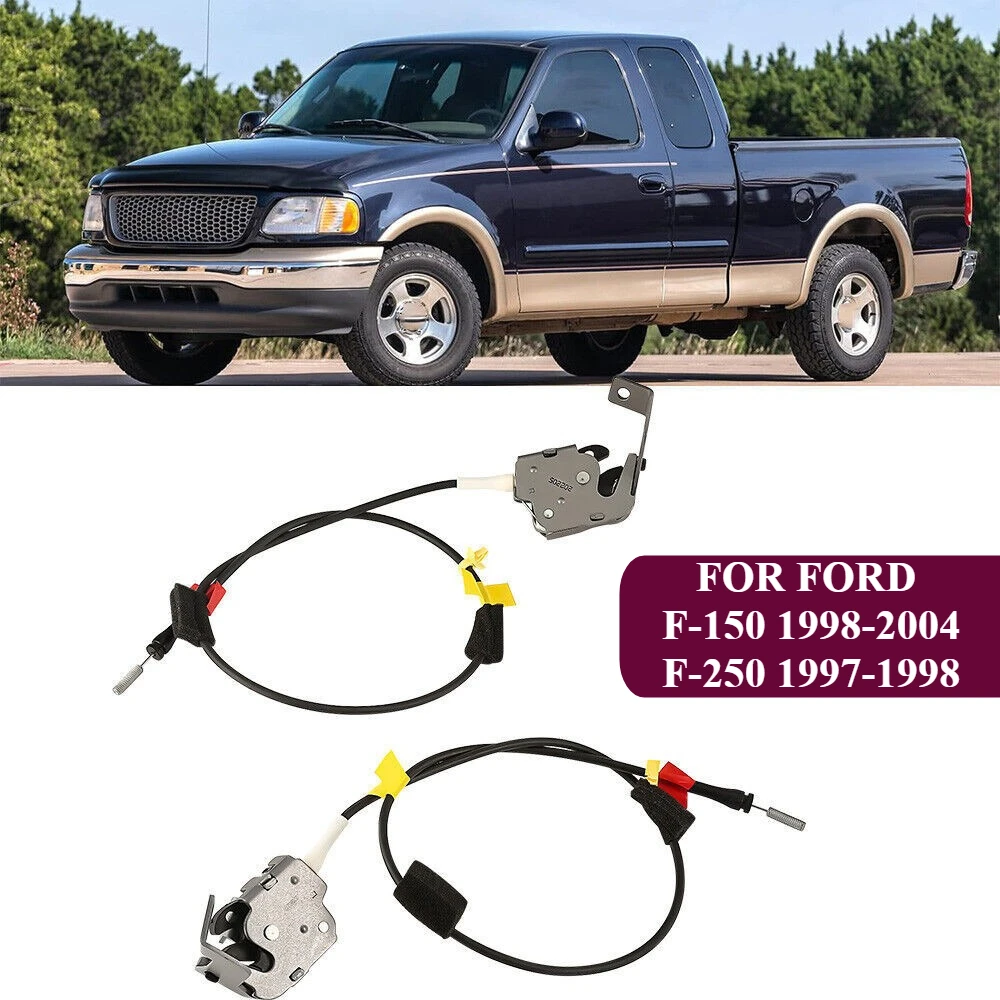 

Pair of Rear Upper Door Latch with Cable For 1997-2004 Ford F150 Left & Right 6L3Z18264A27A, 6L3Z18264A26A