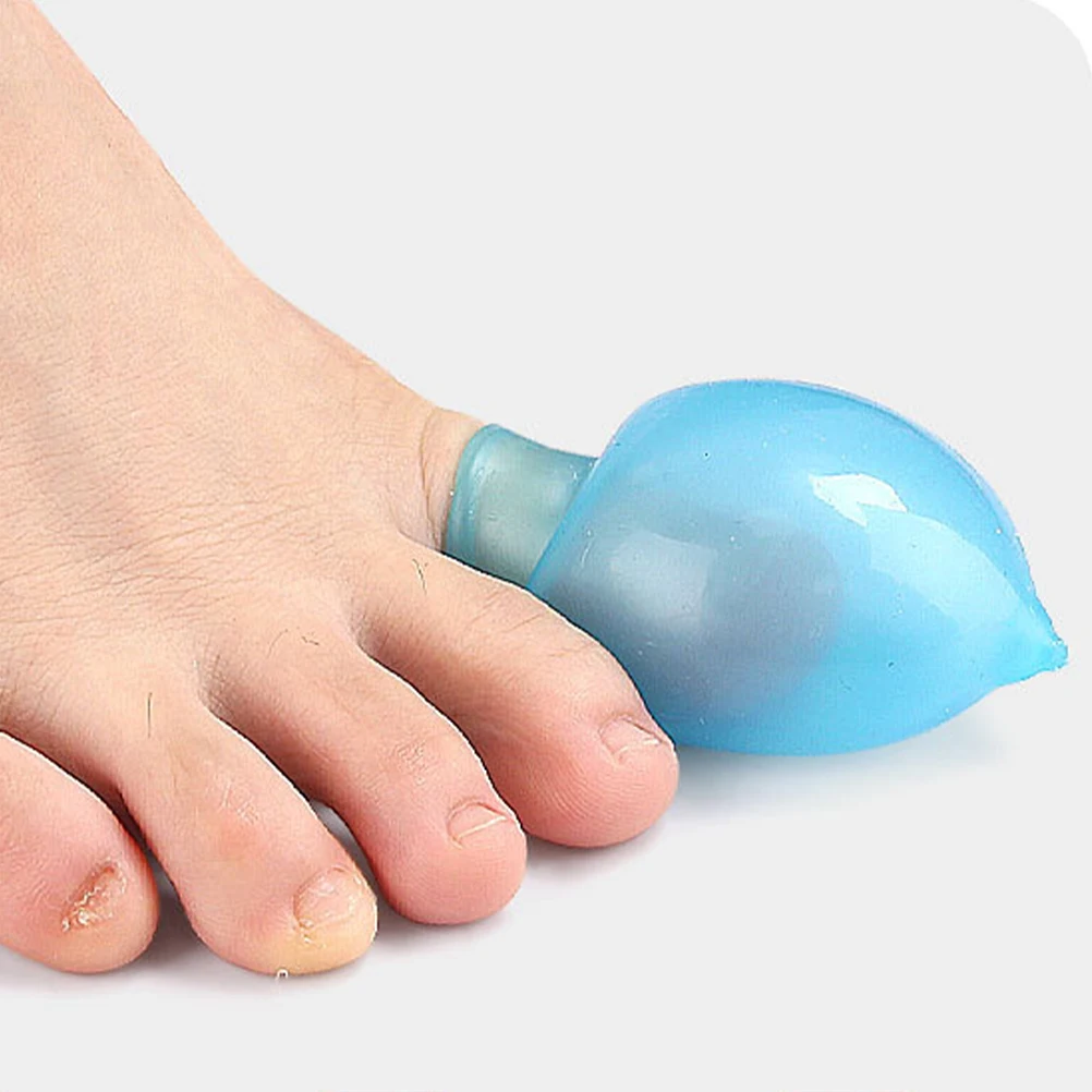 

4 Pcs Toe Covers Finger Guards Soft TPE Reusable Non Slip For Men Women Home Salon Foot Care Tools Windproof Shoe