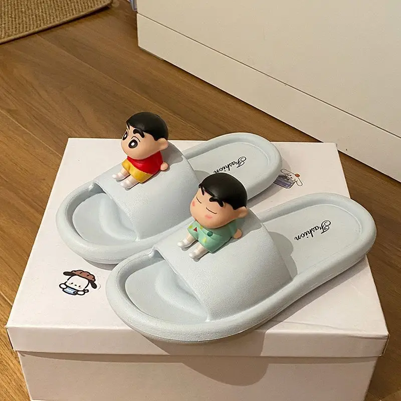 

Kawaii Crayon Shin-chan Slippers Anime Cartoon Cute Student Slippers Home Indoor Anti Slip Odor Proof Silent Thickened Girl Gift