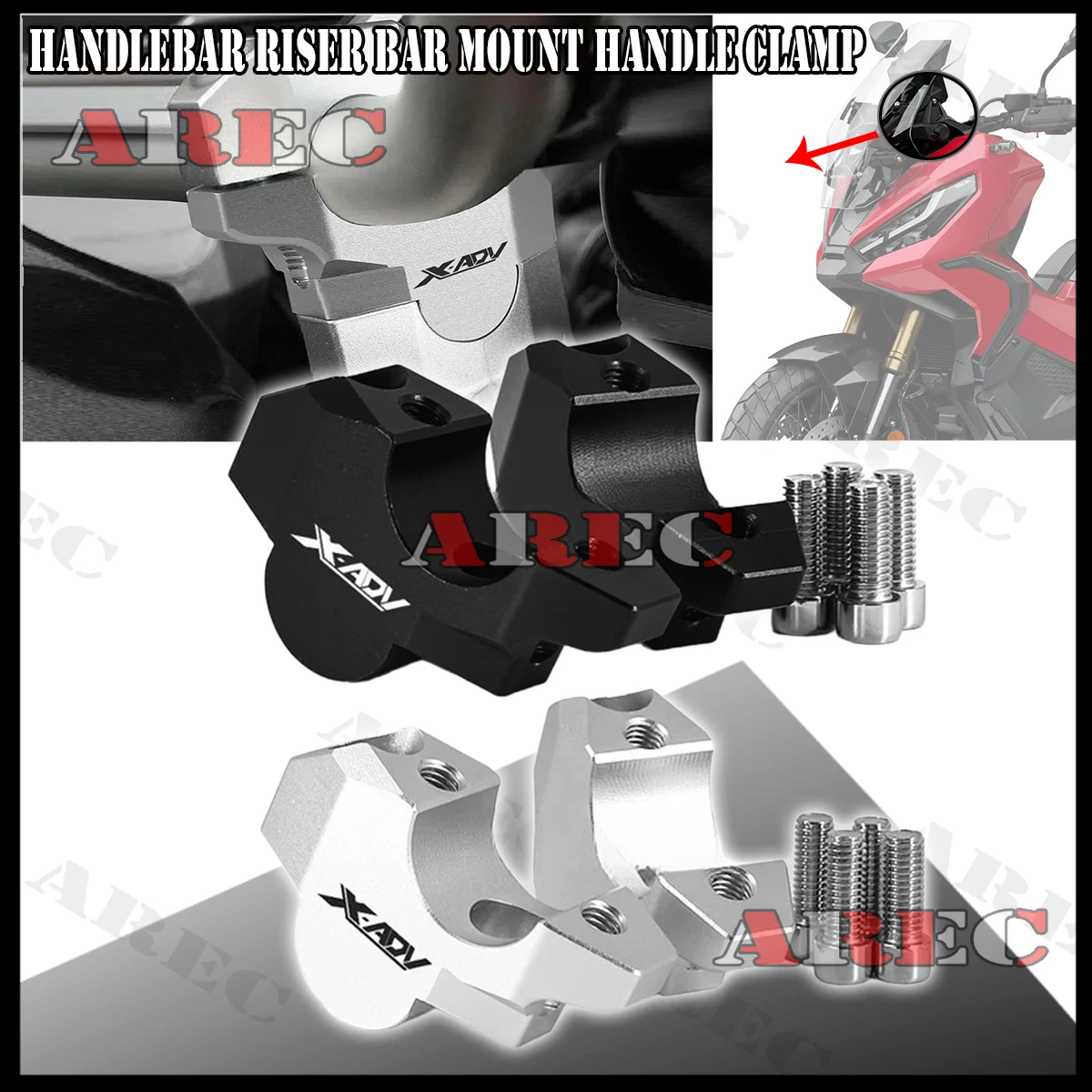 

Мотоцикл для Honda ADV 150 160 350 ADV150 ADV160 ADV350, зажим для подъема руля, адаптер для крепления регулировки высоты руля