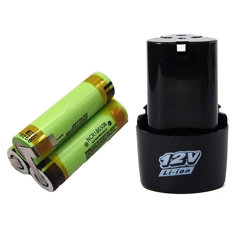 1Pc 3S 10.8V 12V Screwdriver Drill Battery Case Box With 18650 Hoder Brackets 3S 30A BMS Board For Shura Shrika Replace Use view 2