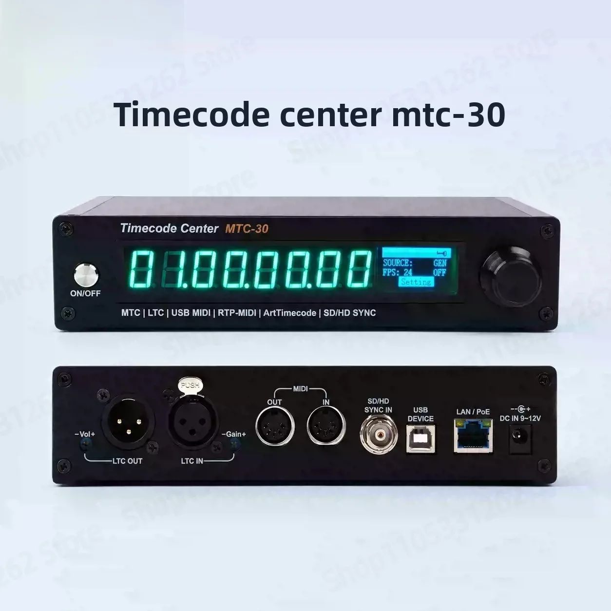 FOR LTC to MIDI MTC USB MIDI Audio Timecode Light Show MTC-30