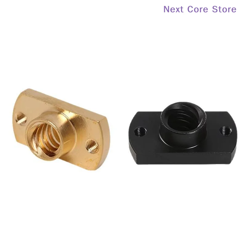 [NC]T8 Lead Screw Nut Pitch 2mm Lead 8mm Brass POM T8x8mm Flange Lead Screw Nut For CNC Parts Ender 3 CR10 3D Printer Tool[NC]