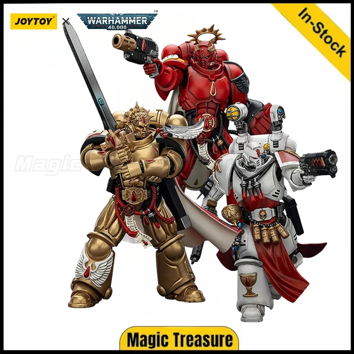 

【В наличии】JOYTOY 1/18 Фигурка Warhammer 40K Blood Angels Капитан с пистолетом Inferno/Power Fist Sanguinary Priest 3 шт.