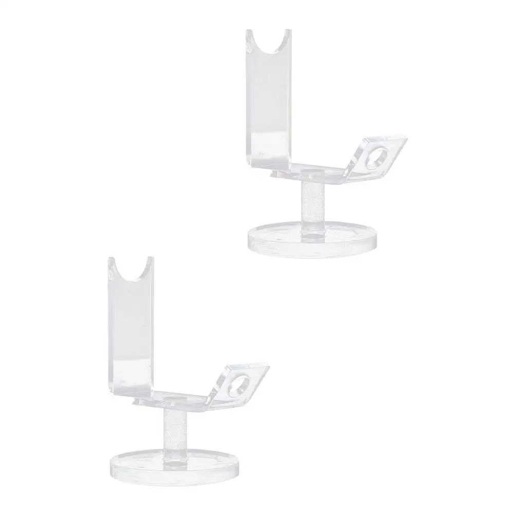 

2 шт. акриловые подставки для демонстрации, прочные держатели для машинок для бровей, идеальные для детализированной демонстрации, стильный декор для магазинов и дома, акриловая витрина