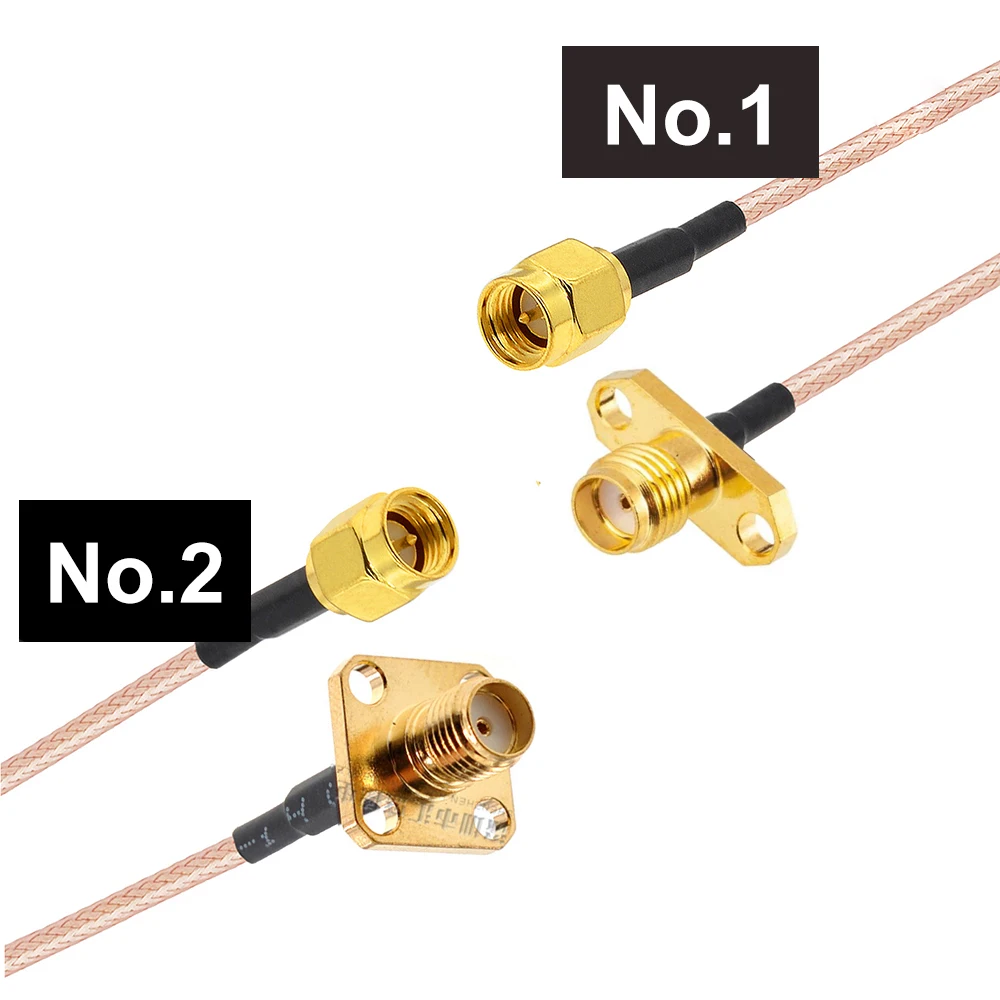 

RG316 SMA Male To SMA-KF female KFD Connector SMA-J RF Adapter extend Cable Extension cord