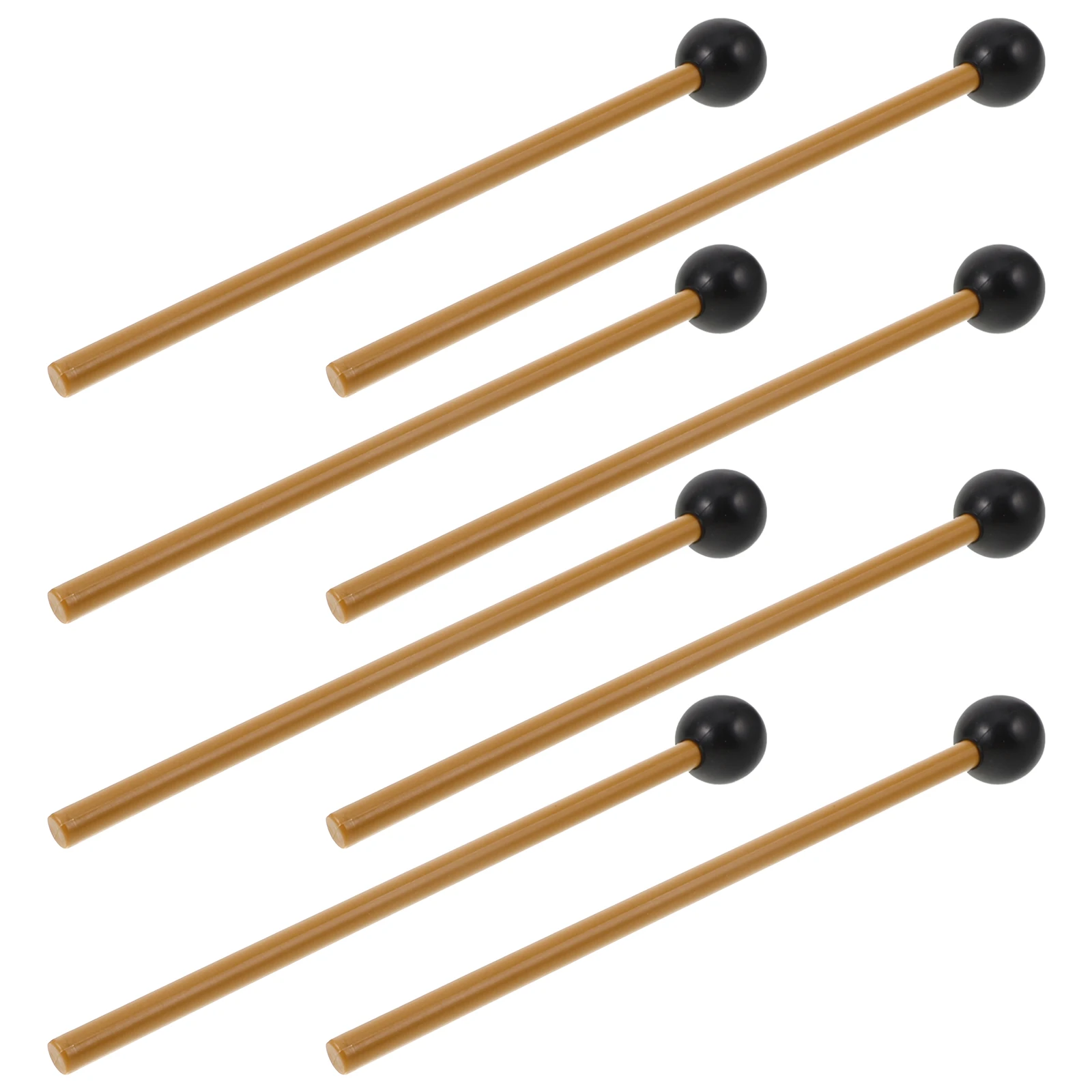 

4 Pairs Plastic Rubber Mallets Percussion Instrument Sticks Drumsticks Tongue Accessories Marimba Practical Ergonomic Music