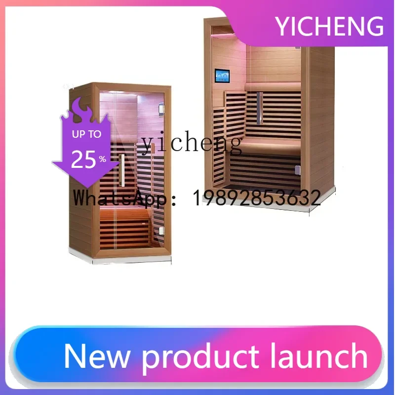 X1  far infrared light wave physiotherapy sweat steam room, cedar sauna home physiotherapy luxury home decor