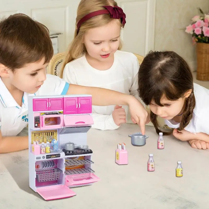 Kinder Küche Spielset Kreative Kinder Winzige Spielen Küche Spielzeug Pädagogisches Kinder Pretend Spielen Sets Kleine Realistische Küche Geschirr Zu