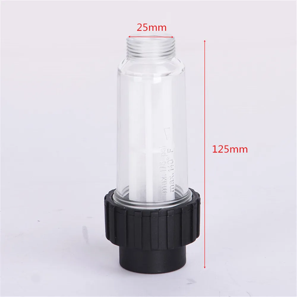 Water Filter Connector for High Pressure Washer Gun G3/4 Inch Connection (with Filter Cartridge) for Kärcher K2 K3 K4 K5 K6 K7