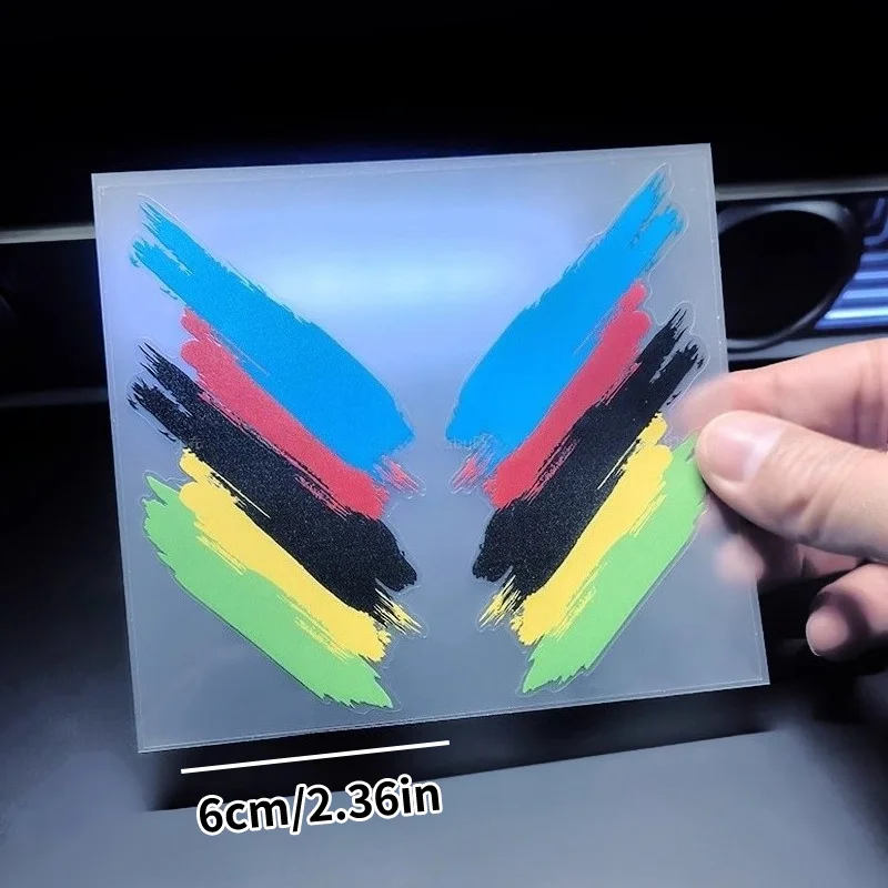 2 Stück personalisierte, kreative Regenbogen-Graffiti-Fahrradaufkleber, geeignet für Rennräder, Mountainbikes, Fahrradrahmen – Detail 7