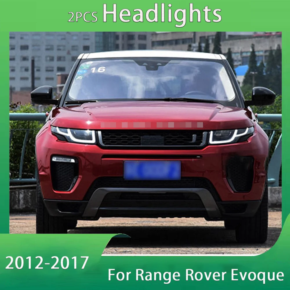 

Для Range Rover Evoque светодиодные фары 2012-2017 фары Evoque Стайлинг автомобиля DRL указатель поворота дальнего света аксессуары для проектора