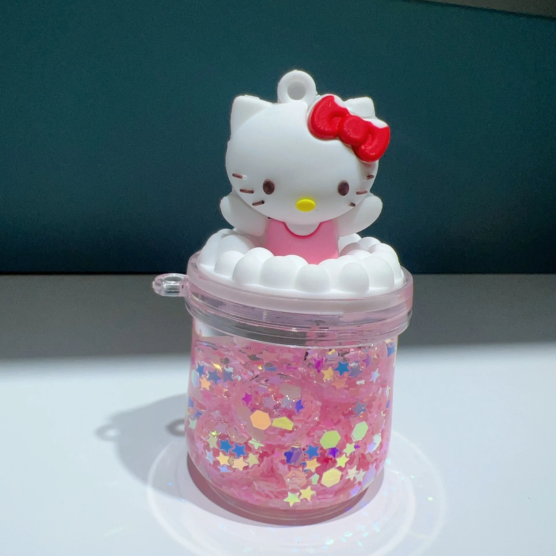 Oil Floating Sanrio Acrylic Belly Cup Pochacco mymelody Cinnamoroll Luminous Keychain Student Couple Exquisite Ornament Gift Toy image 5