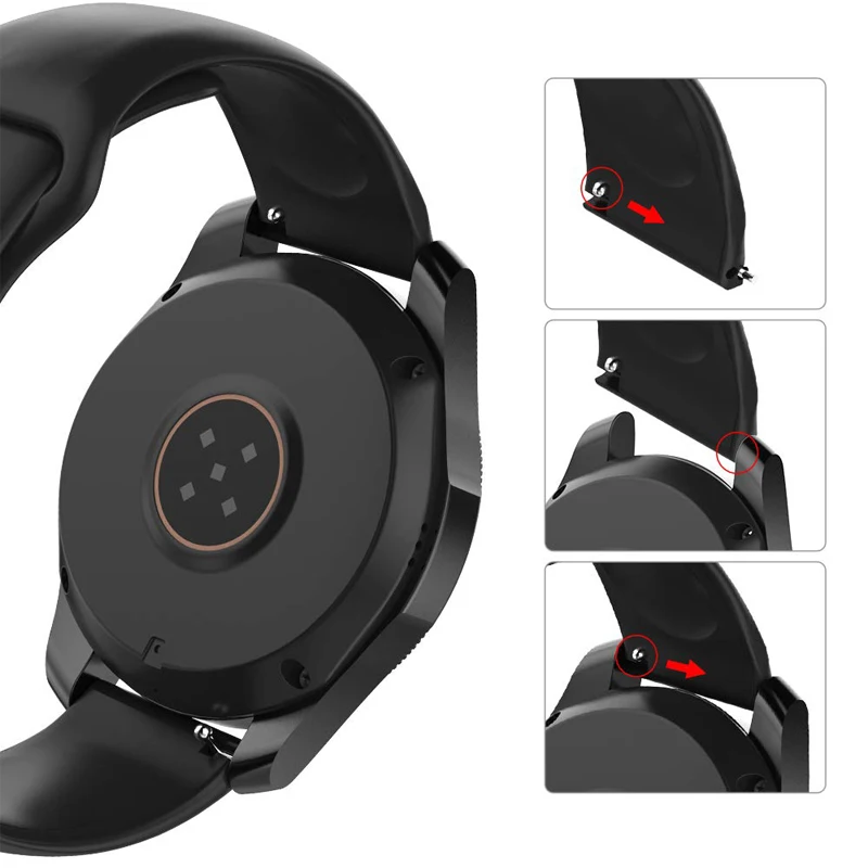 Haylou LS01 LS02 LS05 Solar Xiaomi Watch S4 S3 S2 S1 Pro Active 용 부드러운 실리콘 밴드 스트랩