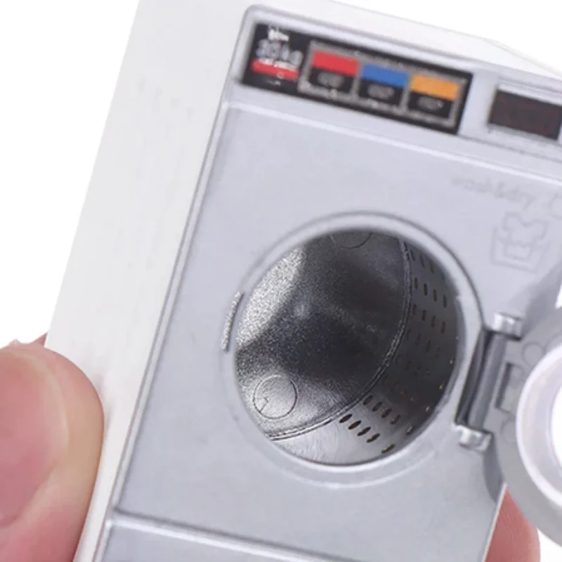 1PC Dollhouse Miniature Washing Machine Drum Washer Home Appliance Laundry Model Doll house Furniture Decor Toy 1:12