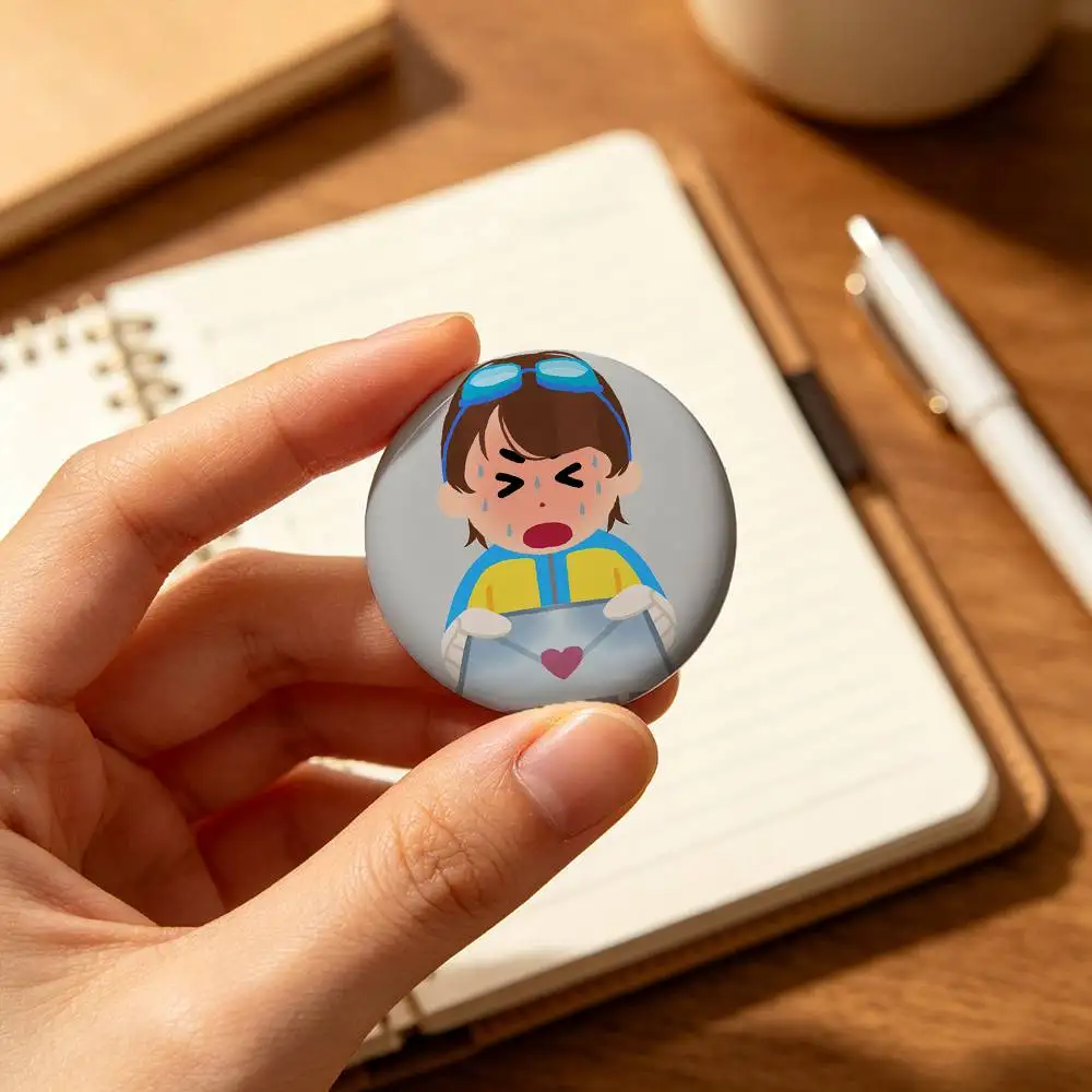 D-Dispatch W-Waterboy Game Badges Creative Tinplate Button PinsBrooch Badge Clothes