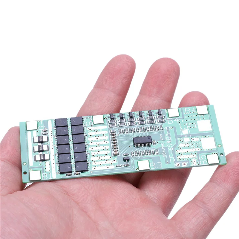

8X 24V 6S 40A 18650 Li- Lithium Battery Protect Board Solar Lighting Bms Pcb With Balance For Ebike Scooter