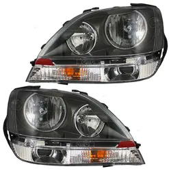 Automobile Car Headlight For Lexus Rx300 Harrier Acu10 Headlamp 1998 1997 - 2003 Black  A Pair