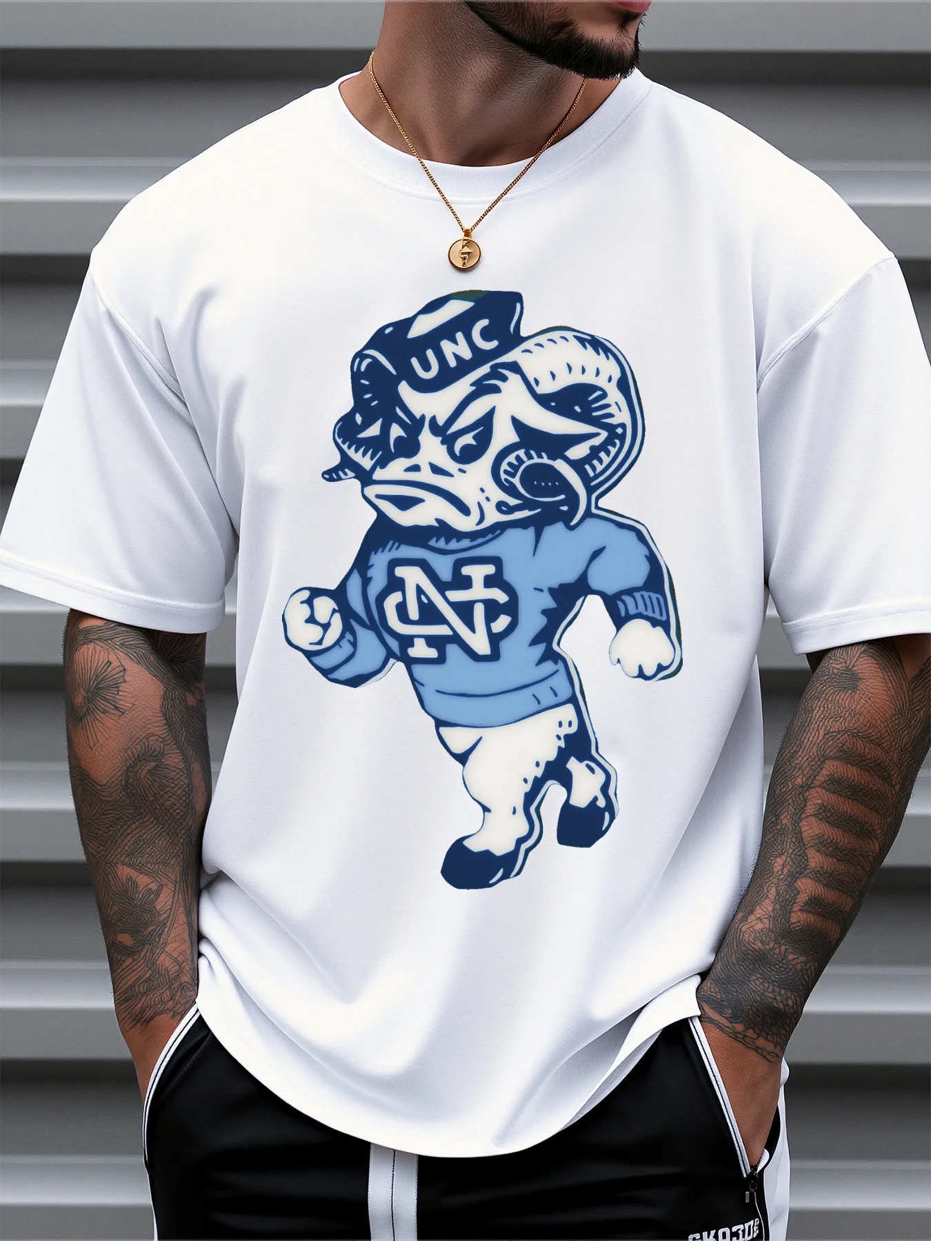 ملابس رجالي، تي شيرتات للرجال، تصميم كاجوال مع طباعة، نسيج قطن خالص 100%، قمصان للرجال، بدلات للرجال #1