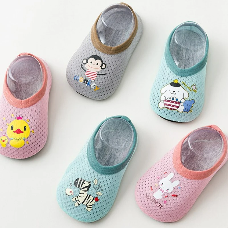 Baby Floor Sock Shoes Newborn Baby Infants Toddler Soft Sole Anti-skip Girls First Walker Children Home Shoes for 0-4Year Kids