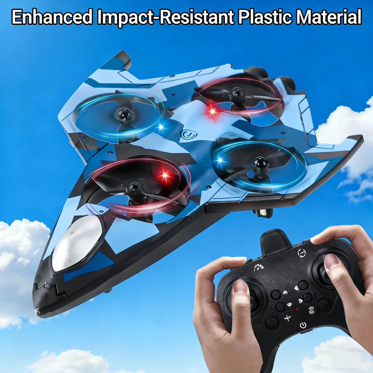 New Sixth Generation RC Aircraft Foam Stunt Glider Electric Fighter Remote Control Airplane Fall Resistant Plane Toys for Kids