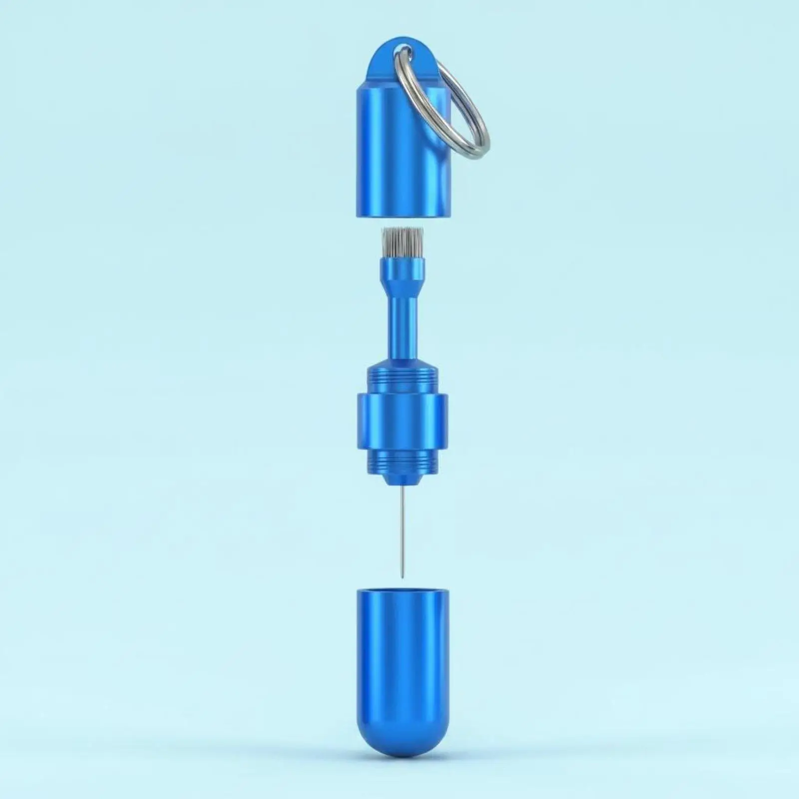 2 in 1 Cleaning Brush Pin Multi-Function Phone Cleaner Keychain Fine Bristles Earphone Cleaning Brush for Portable Utility,