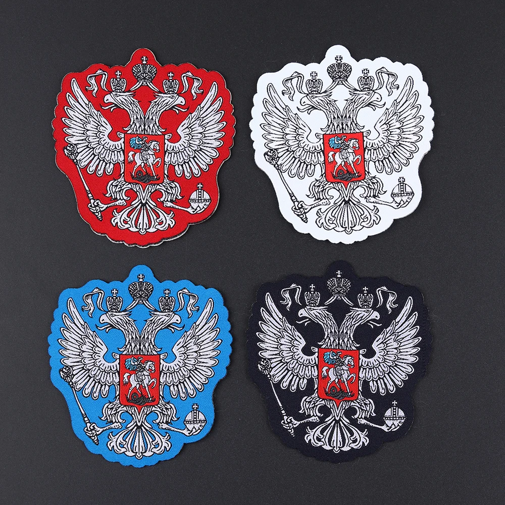 Russian flag National Emblem Size:7.8*7cm Patch Sew-on people of Russia  strip Patches Badge