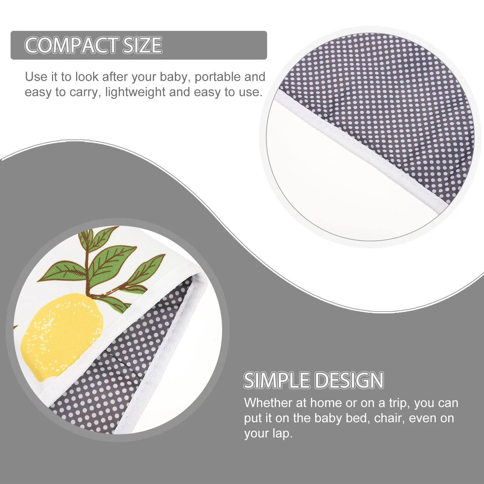 وسادة تغيير حفاضات الأطفال المحمولة الكبيرة القابلة للطي المقاومة للماء وسادة تغيير الحفاضات أثناء السفر للأطفال الرضع وسادة حفاضات للرضع بساط مبولة #6