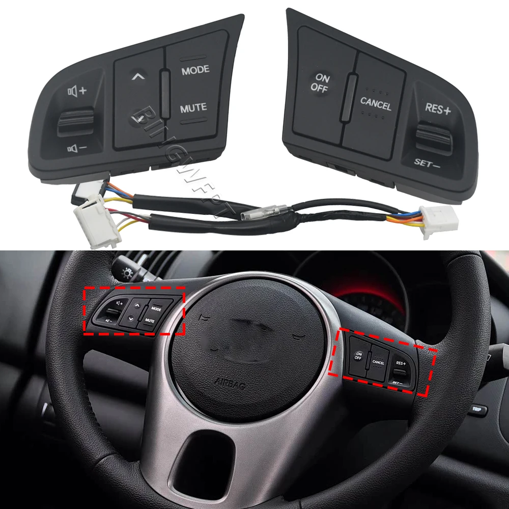 High Quality For Kia Forte Shuma Cerato Koup 2008 -2012 Steering Wheel Audio Control Switches Button 96700-2K000 964402K000