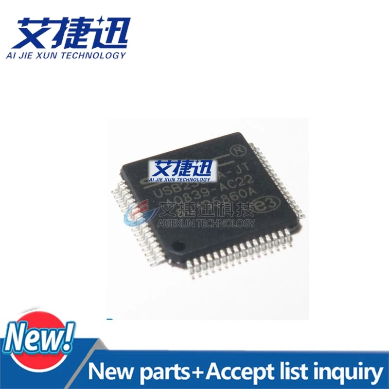 5Pcs USB2504A-JT QFP INTEGRATED USB2.0 COMPATIBLE 4 - PORT HUB in stock 100% New and original