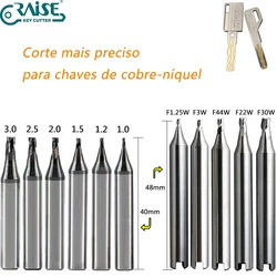 Cortador de chave, fresa de carboneto, cópia de chaves de níquel e cobre, compatível com máquina de chave silca jma keyline, ferramentas de serralheiro