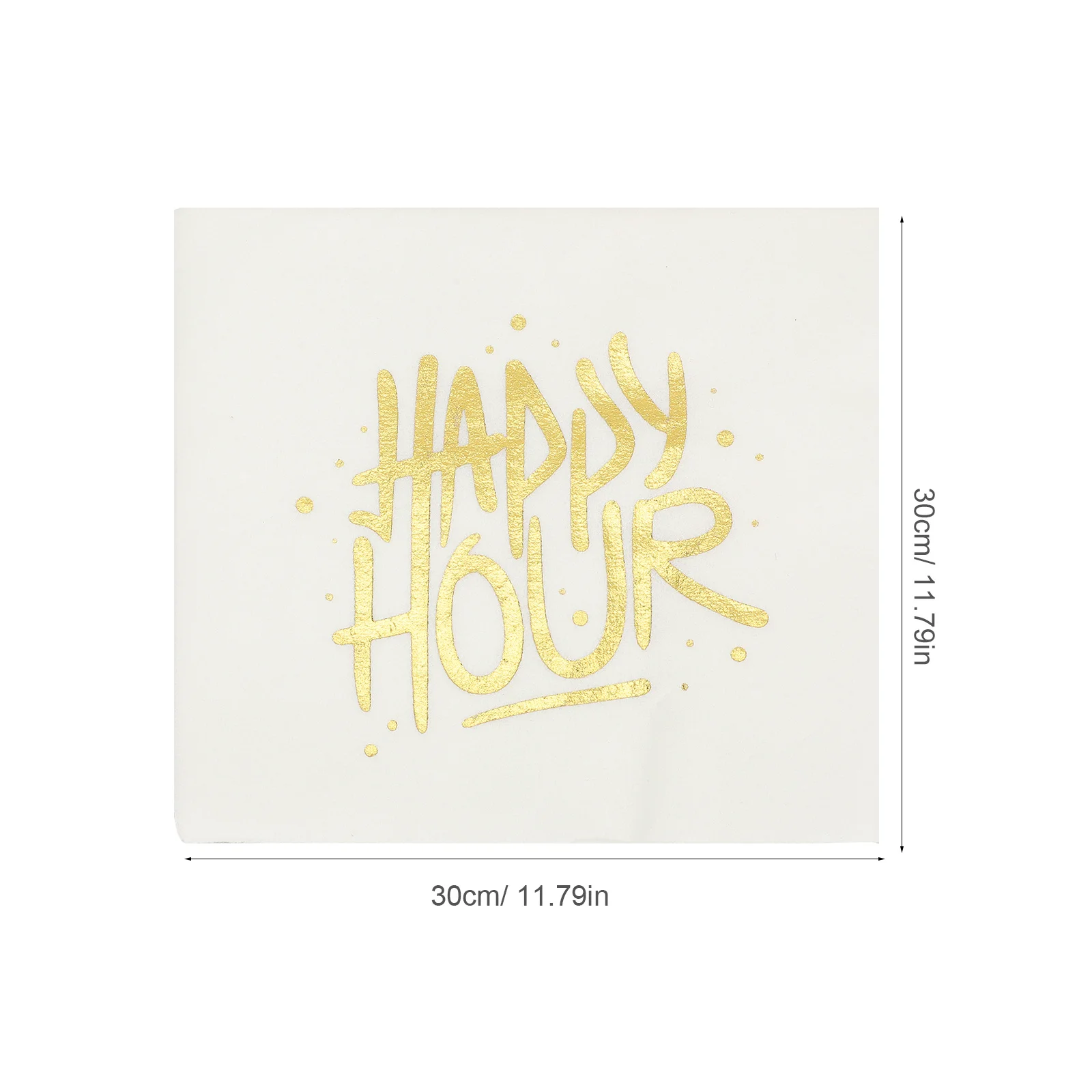 مناديل ورقية مزخرفة، مناديل عشاء للاستعمال مرة واحدة لحفلات الزفاف والعطلات والاحتفال بأدوات المائدة بنمط الكلمات الإنجليزية