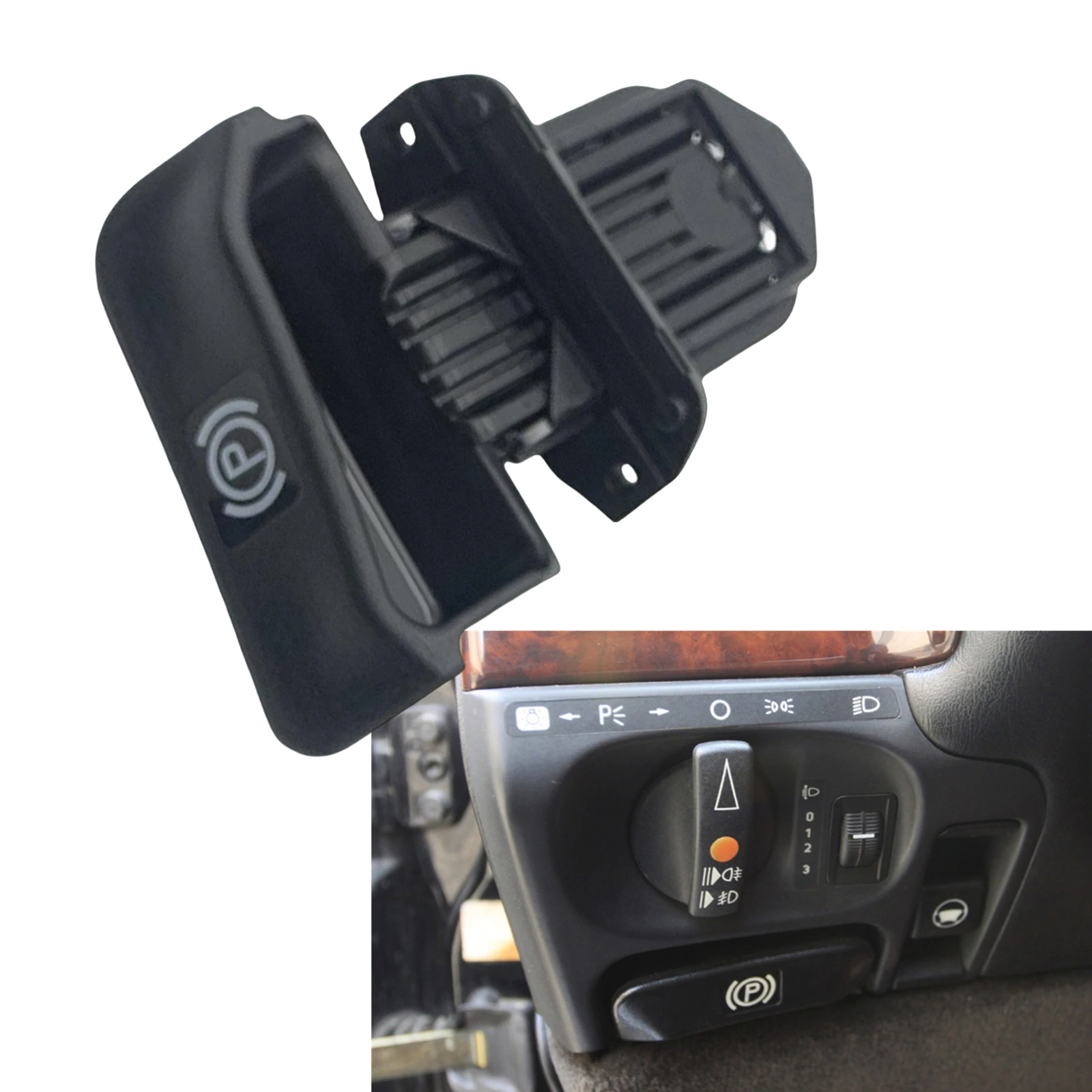 

For Mercedes Benz S Class W140 1991-1998 Interior Parking Handbrake Release Lever Handle Hand Brake Cover Base