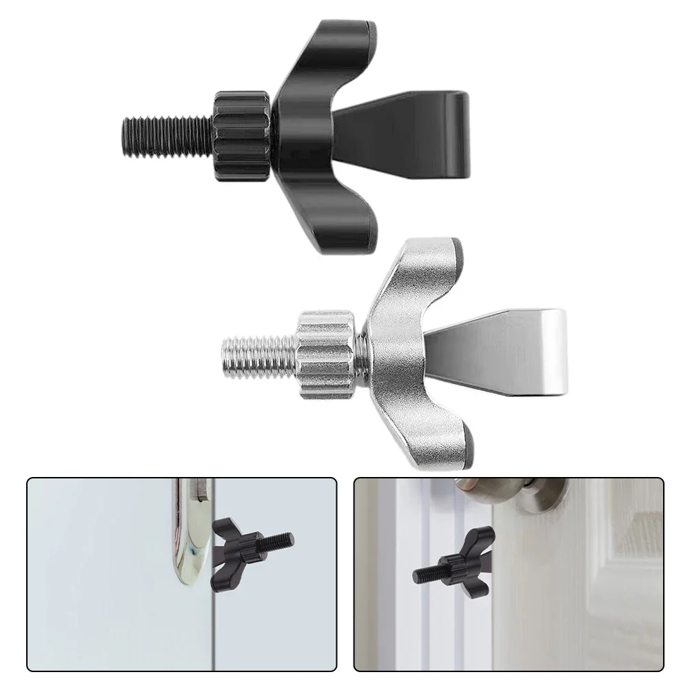 Door Stopper Door Lock Hotel Portable Zinc Alloy Anti Lock Anti-theft Lock Buckle Lock Door Hardware Door Opener