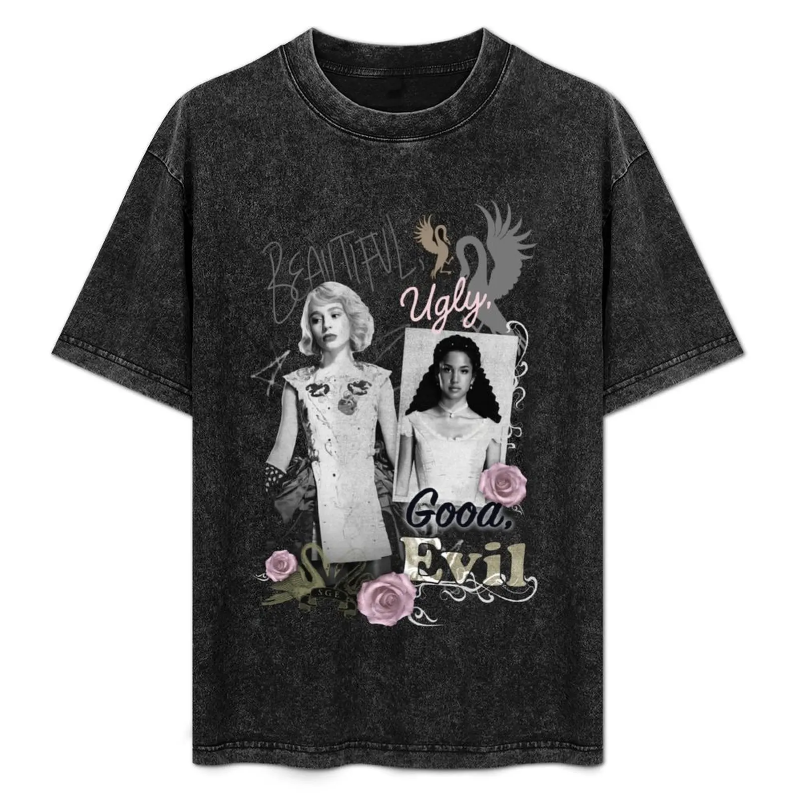 

The School for Good and Evil Sophie & Agatha Dark Floral Yearbook Collage T-Shirt Sun Block Outdoor T-Shirt