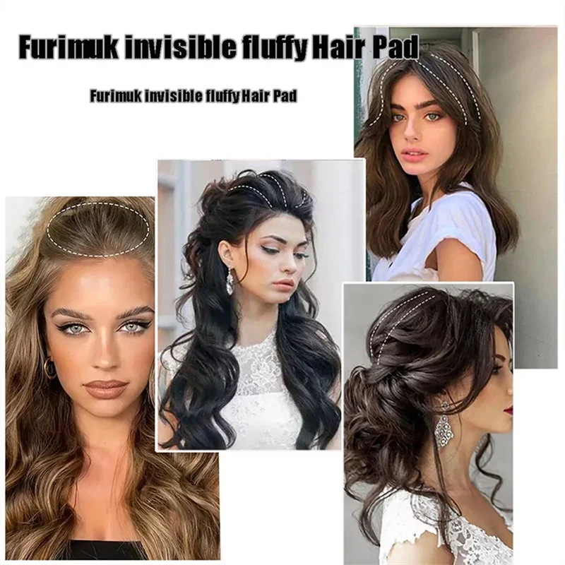 1PC Wig Cushion Stable Hair Roots Volumizing Fiber Insert Comb Invisible Fluffy Hair Pad Female Heightening Artifact Hairstyle