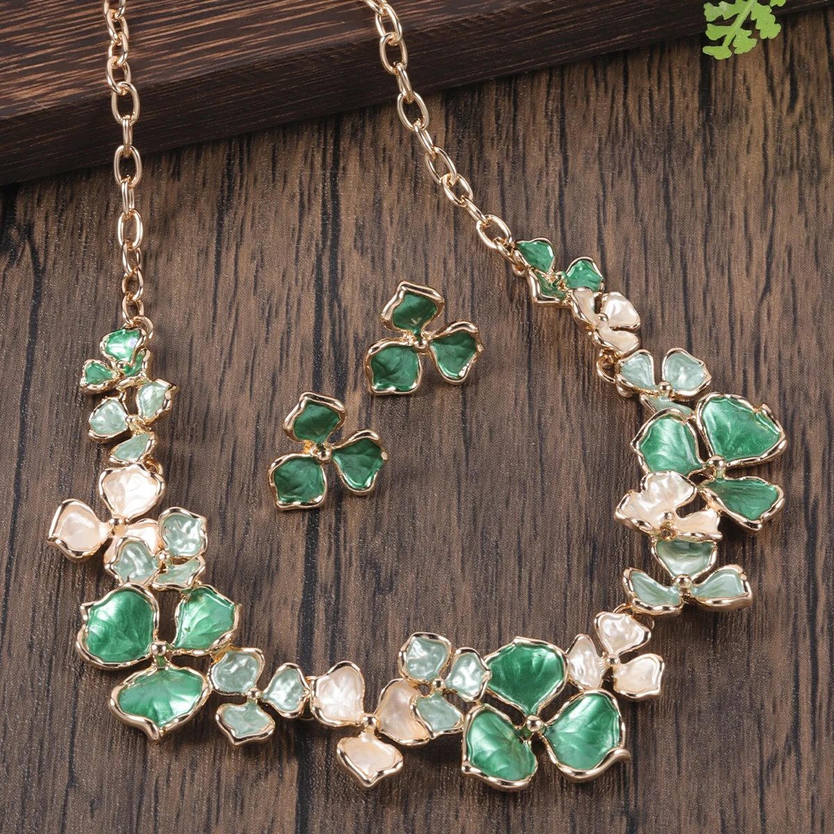 Cring Coco Multicolor Neck Choker Woman Leaf Necklaces Fashion Enamel Chains Necklace Jewelry Accessories for Women Mother\'s Day